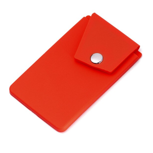 Universel Selvklæbende Kortholder Til Smartphone - Rød
