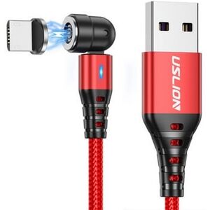 Magnetisk Micro-Usb Kabel - Fast Charge 5a - 2 M - Rød