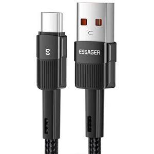 Usb-C 3.1 Til Usb-A 2.0 Fast Charge Kabel - 66w - Sort - 0.5 M