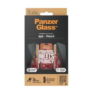 Panzerglass Skærmbeskytter Til Iphone 15 - Uwf Privacy