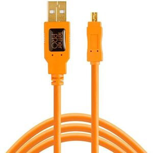 Tether Tools - Usb 2.0/mini-B - 8 Pin - Orange - 4.6 M