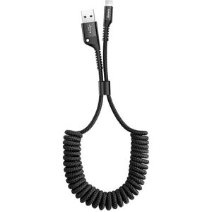 Apple Usb-A Til Lightning Spiral Kabel - 1 M - Sort