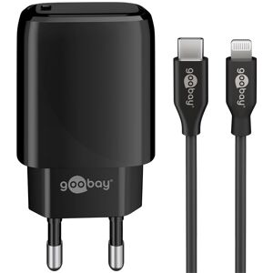 Goobay Lightning Usb-C Oplader - 3.0a/20w - Sort - 1 M