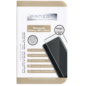 Panzer Galaxy S21 Ultra - Curved Silicate Glass - Sort