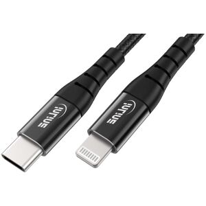 Inline Usb-C Til Lightning Kabel - Mfi Apple - Sort - 2 M