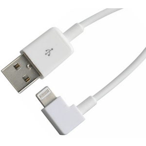 Apple Lightning Usb Kabel - Vinklet - Hvid - 2 M