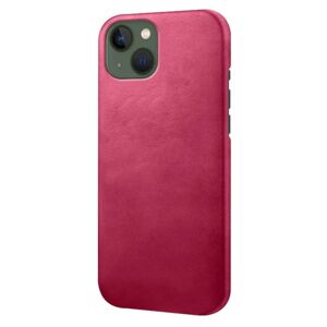 Generic iPhone 14 Plus 6,7 tommer Drop Resistant Textured Vegansk Læder Pink