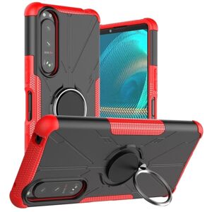 Generic Kickstand-cover med magnetisk plade til Sony Xperia 5 III - Rød Red