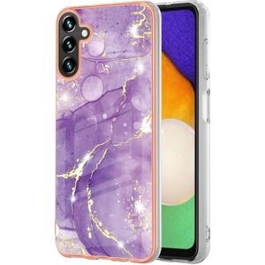 Generic Marble Samsung Galaxy A34 5G Etui - Lilla Marmor Purple