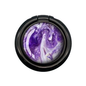 Generic Universal marble pattern phone ring stand - Purple Streak Purple