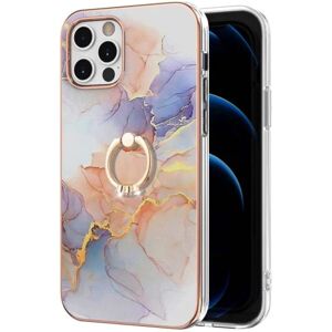 Generic Marble design iPhone 12 Pro Max cover - Mælkevej Marmor Hvid Multicolor