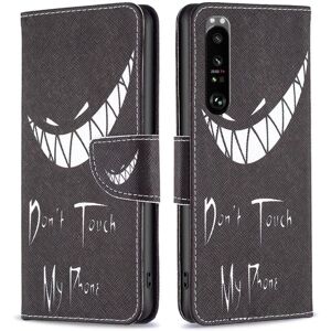 Generic Wonderland Sony Xperia 1 III flip etui - Rør Ikke Ved Min Telefo Black