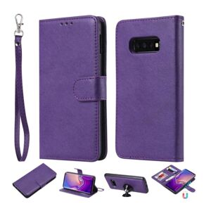Generic Samsung Galaxy S10e dæk mønster hybrud etui - Lilla Purple