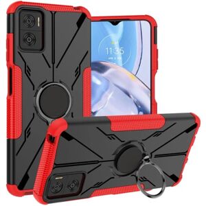 Generic Kickstand-cover med magnetisk plade til Motorola Moto E22 / E22i Red