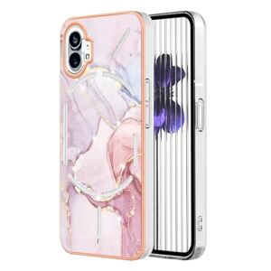 Generic Marble Nothing Phone (1) Etui - Rose Guld Marmor Pink