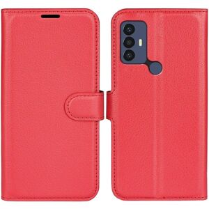 Generic Klassisk Tcl 306 / 305 / 30e / 30se Flip Etui - Rød Red