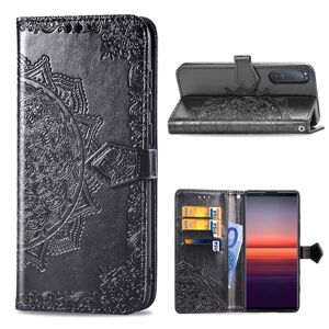 Generic Mandala Sony Xperia 5 II Flip Etui - Sort Black