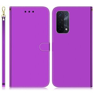 Generic Mirror Oppo A54 5G / A74 5g / A93 5g Flip Etui - Lilla Purple