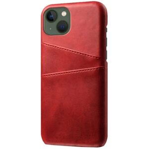 Generic Dual Card iPhone 14 Plus cover - Rød Red