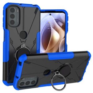 Generic Kickstand-cover med magnetisk plade til Motorola Moto G41 / G31 Blue