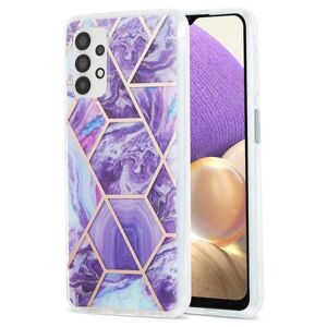 Generic Marble design Samsung Galaxy A13 4G cover - Mørk Lilla Purple