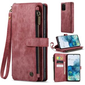 Generic CaseMe Samsung Galaxy S20 Plus etui med lynlås og pung - Rød Red