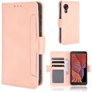 Generic Modern-styled Læder Pung Etui til Samsung Galaxy Xcover 5 - Lyse Pink