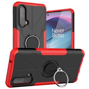 Generic Kickstand-cover med magnetisk plade til OnePlus Nord CE 5G - Rød Red