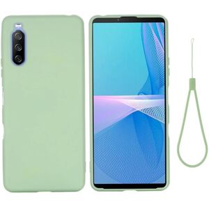 Generic Matte Liquid Silikone Cover til Sony Xperia 10 III - Grøn Green