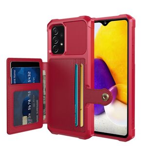 Floveme Samsung Galaxy A23 5G - Cover Card holder Röd