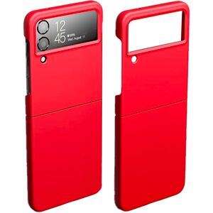 Floveme Stødabsorberende mat hårdt pc-cover til Samsung Galaxy Z Flip 4 Red