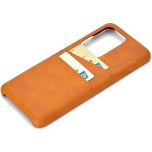 Suteni Samsung Galaxy S20 FE - Stilfuldt glat cover med kortholder Khaki