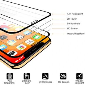 ProGuard iPhone 11 skærmbeskytter 2.5D 4-PACK Ramme 9H HD-Clear Screen-Fit Svart