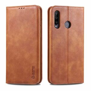 AZNS Robust Stylish Wallet etui - Huawei P30 Lite Ljusbrun