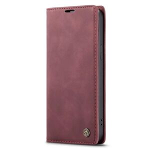 CASEME Retro tegnebog taske til iPhone 14 Pro - rød Red