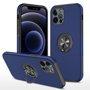 MTK iPhone 14 Pro Max Finger Ring Kickstand Hybrid Cover - Blå Blue