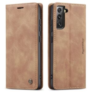 CASEME Retro Wallet Cover til Samsung Galaxy S22 Plus - Brun Brown