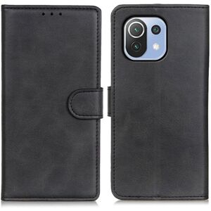 MTK PU Magnetic Wallet Lædertaske til Xiaomi Mi 11 Lite Black