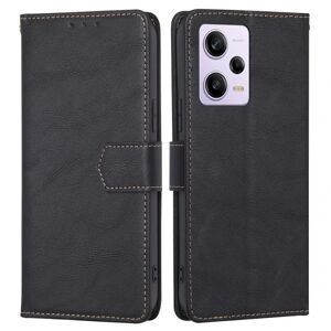 MTK Xiaomi Redmi Note 12 Pro 5G Wallet Case Cover Shell Black
