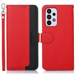 MTK Samsung Galaxy A33 5G RFID-blokerende KHAZNEH Telefoncover - Rød/Bl Red