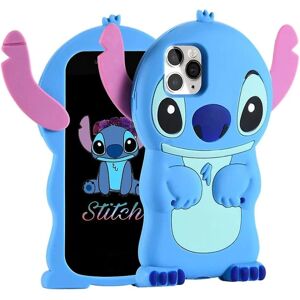 Apple Etuier til Iphone 12 Pro Max etui, Lilo Stitch Sød 3d tegneserie Unik blød silikone dyrekarakter Anti-bump Protector Drenge Børn Piger Gaver Cover Ho