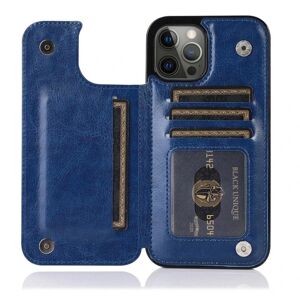 Nkobee iPhone 12 Pro Max - Beskyttelsescover med kortholder Mörkblå