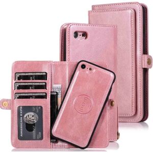 Apple Dobbelt Wallet Case - iPhone SE 2020 Roséguld