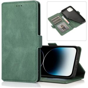 Floveme iPhone 15 Pro Max Wallet-etui i læder med flip-funktion (3-k Green