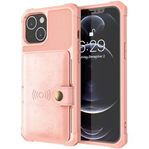 Apple iPhone 14 - Cover med kortholder Roséguld