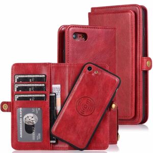 Apple Dobbelt Wallet Case - iPhone SE 2020 Röd