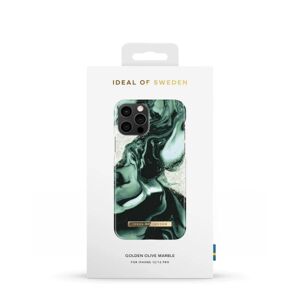 IDEAL OF SWEDEN Fashion Case iPhone 12/12P Golden Olive Marb