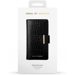 IDEAL OF SWEDEN Cora Phone Wallet Galaxy S22 Jet Black Croco