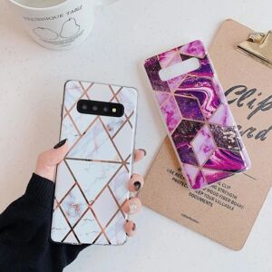 ExpressVaruhuset Samsung S10 Stilfuldt Marble Cover Premium Pink