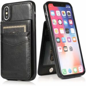 ExpressVaruhuset iPhone X / XS Mobil Cover Kortholder 5-SLOT Retro V3 Svart